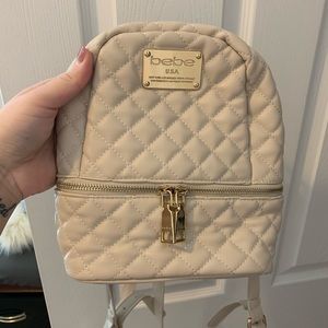 bebe Bags - Quilted Mini Backpack bebe Bags - Quilted Mini Backpack